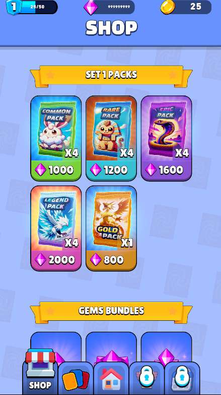 Mini Monsters: Card Collector (Unlimited Money And Gems)