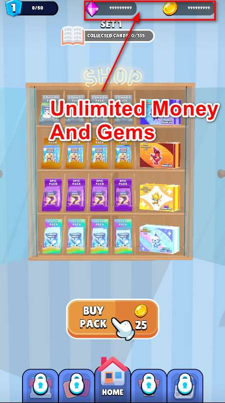 Mini Monsters: Card Collector (Unlimited Money And Gems)
